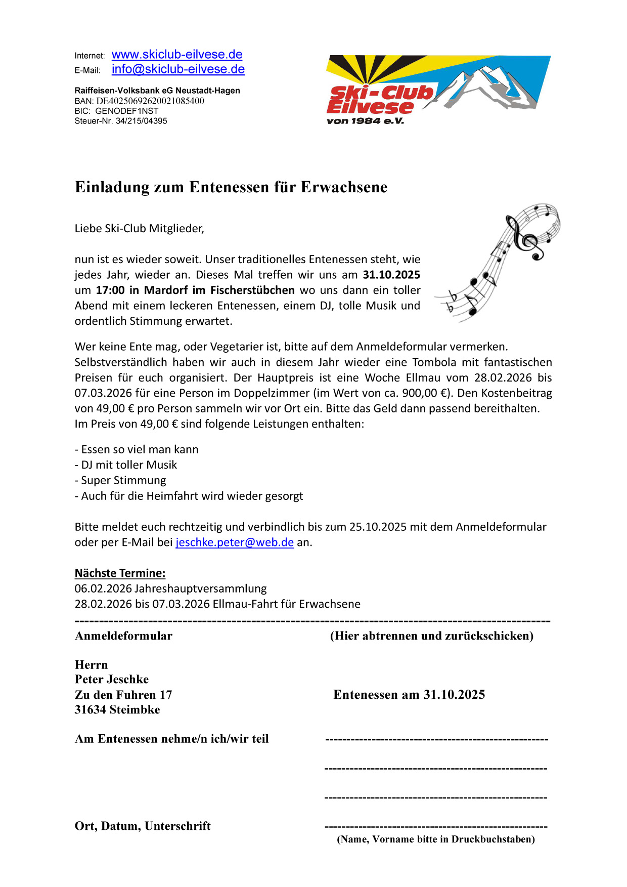 SkiClubEilvese Entenessen2025